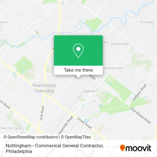 Nottingham - Commerical General Contractor map
