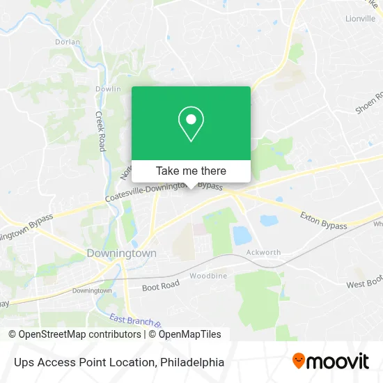 Ups Access Point Location map