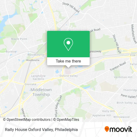 Rally House Oxford Valley map