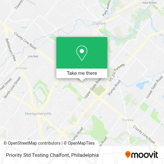 Priority Std Testing Chalfont map