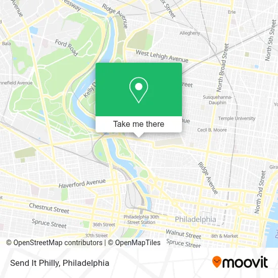 Send It Philly map