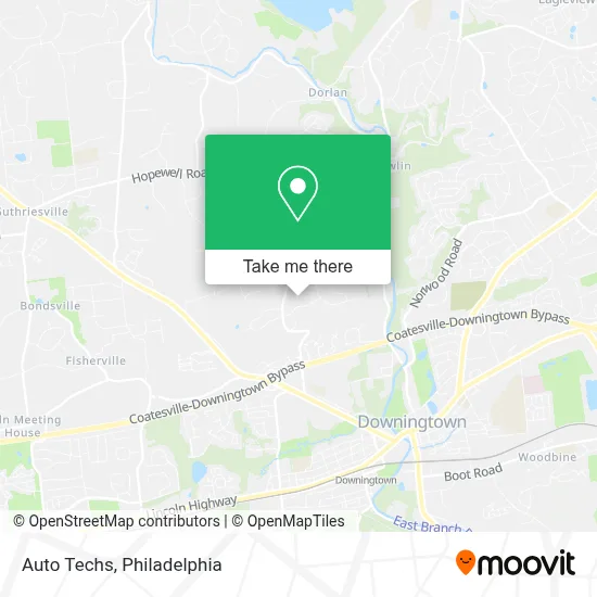 Auto Techs map