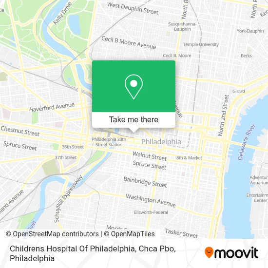 Childrens Hospital Of Philadelphia, Chca Pbo map