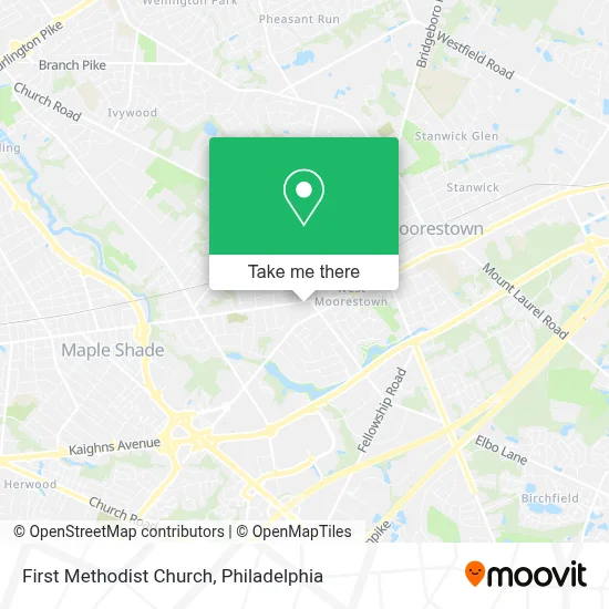 First Methodist Church map