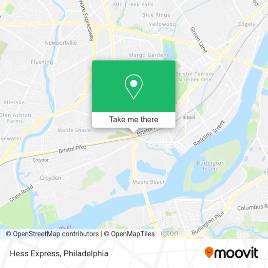 Hess Express map