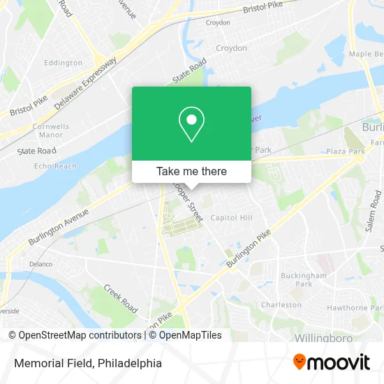 Memorial Field map