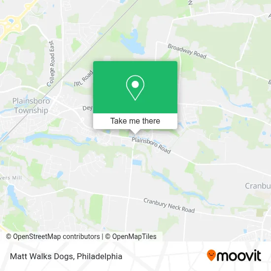 Matt Walks Dogs map