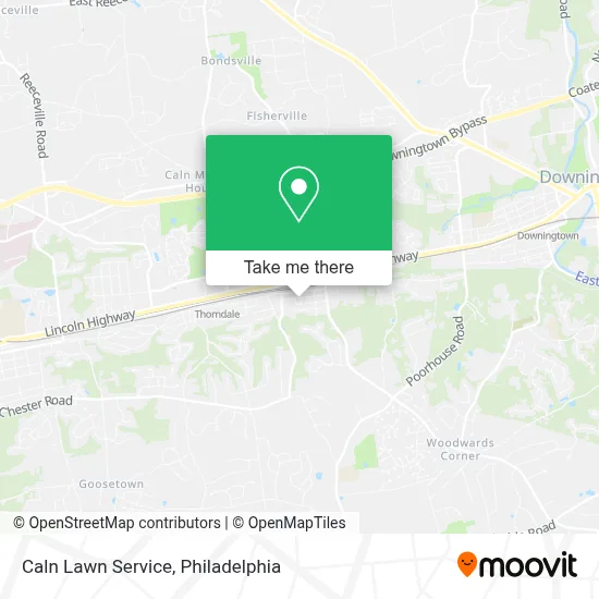Caln Lawn Service map