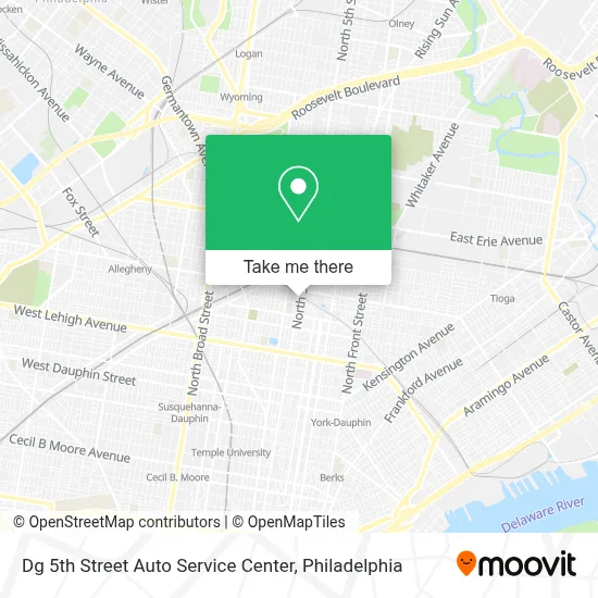 Dg 5th Street Auto Service Center map