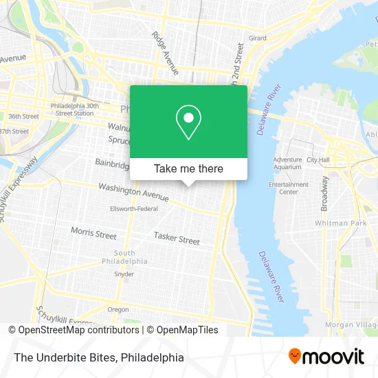 The Underbite Bites map