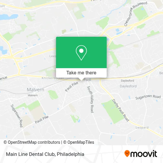 Main Line Dental Club map
