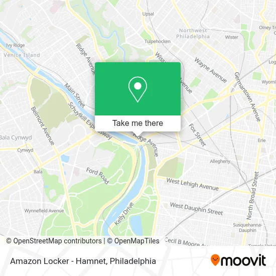 Amazon Locker - Hamnet map