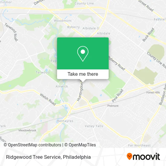 Ridgewood Tree Service map