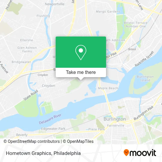 Hometown Graphics map