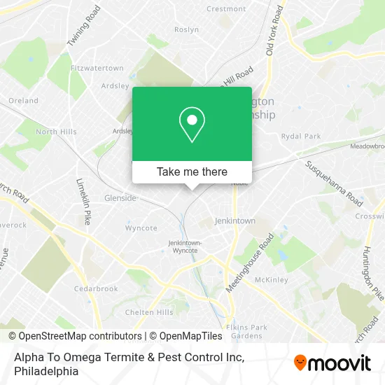 Alpha To Omega Termite & Pest Control Inc map