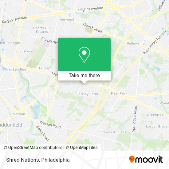 Shred Nations map