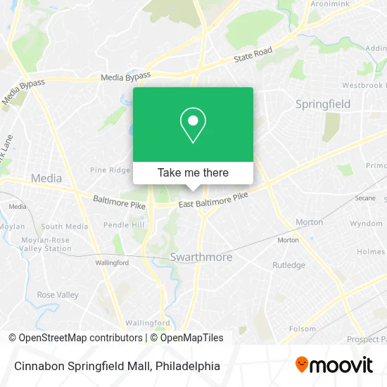 Cinnabon Springfield Mall map