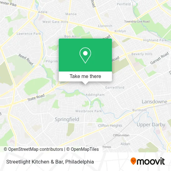 Streetlight Kitchen & Bar map