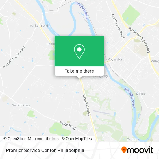 Premier Service Center map