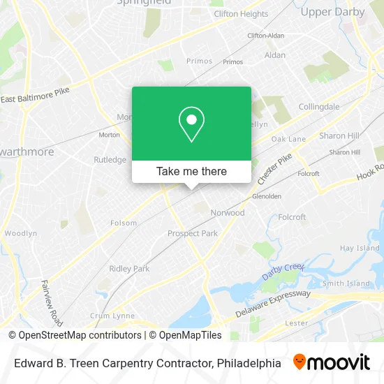 Edward B. Treen Carpentry Contractor map