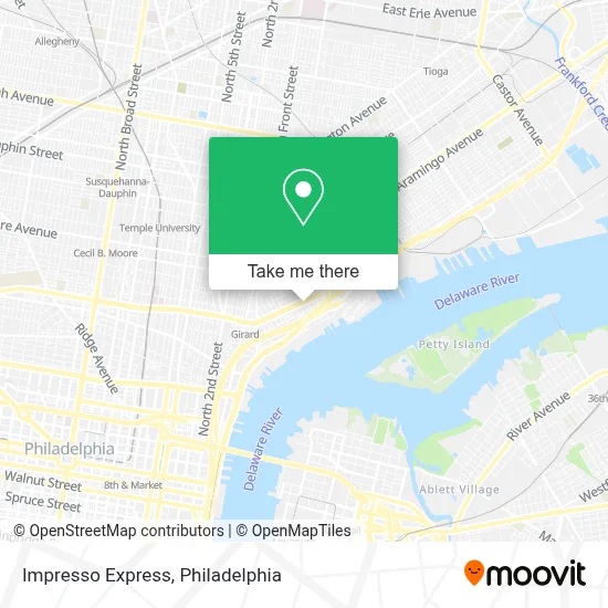 Impresso Express map