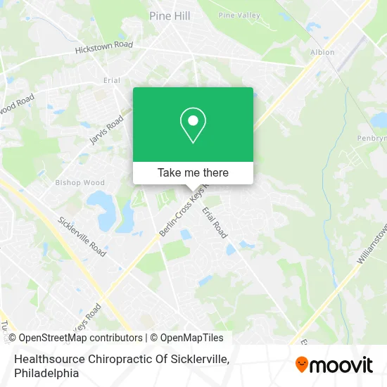 Healthsource Chiropractic Of Sicklerville map
