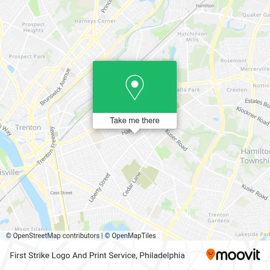 First Strike Logo And Print Service map