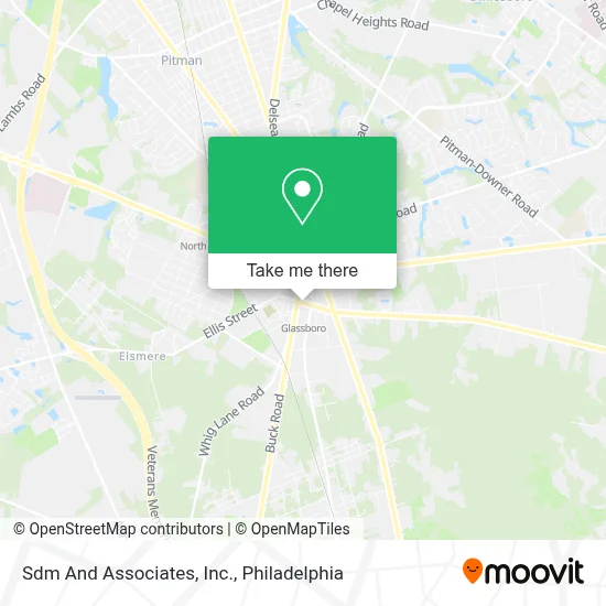 Sdm And Associates, Inc. map