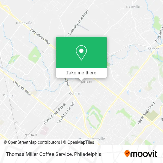 Thomas Miller Coffee Service map