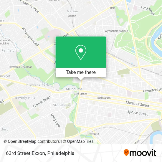 63rd Street Exxon map