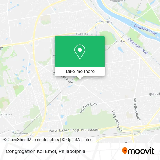 Congregation Kol Emet map