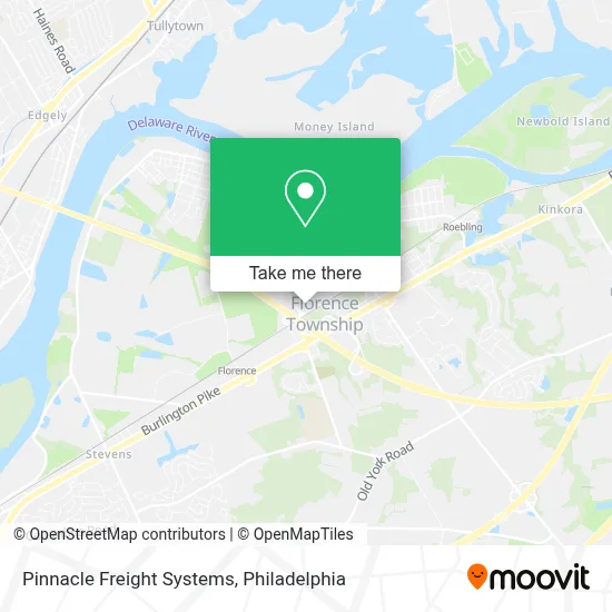 Pinnacle Freight Systems map