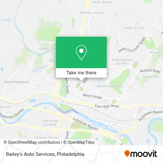 Bailey's Auto Services map