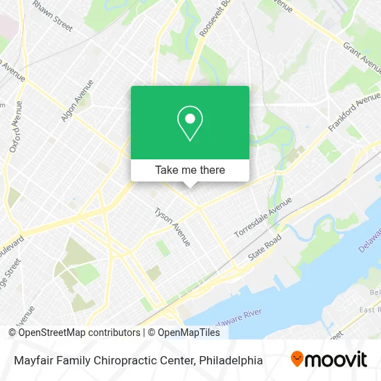 Mayfair Family Chiropractic Center map