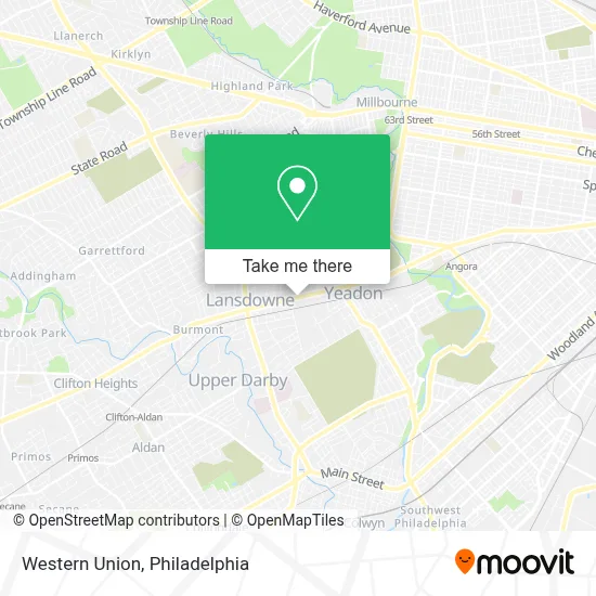 Western Union map