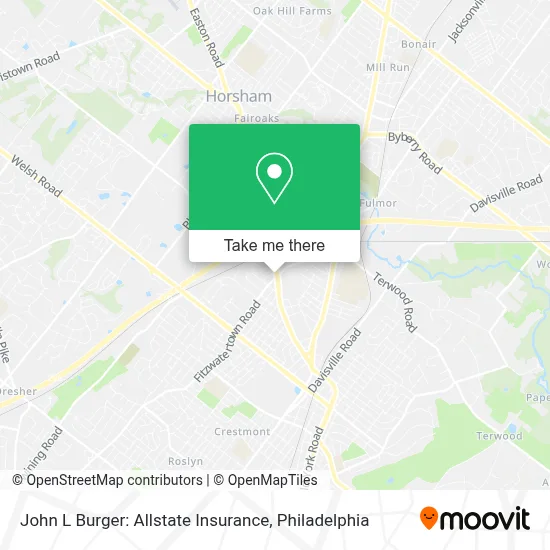 John L Burger: Allstate Insurance map