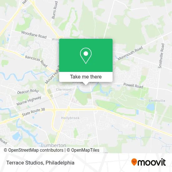 Terrace Studios map