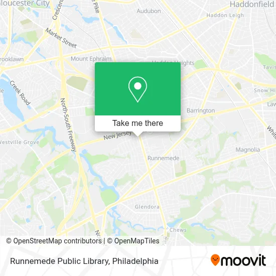 Runnemede Public Library map