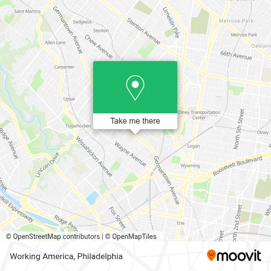 Working America map