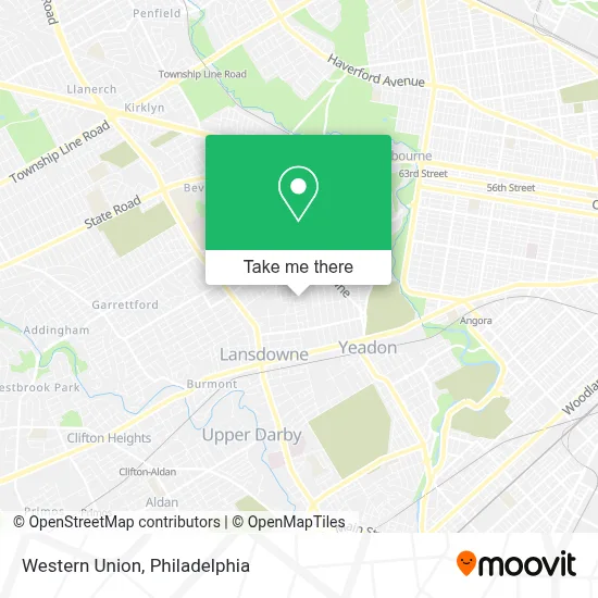 Western Union map