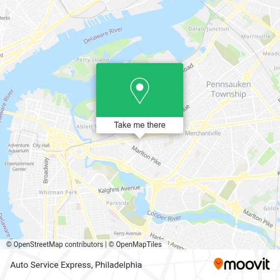 Auto Service Express map
