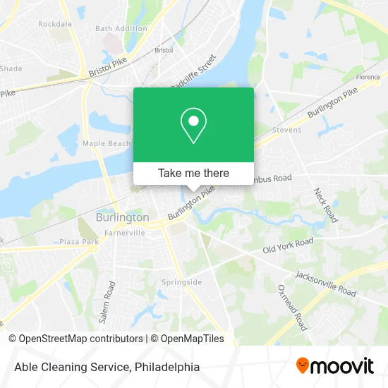 Able Cleaning Service map