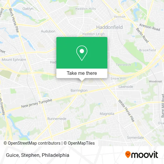 Guice, Stephen map