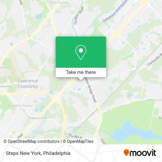 Steps New York map