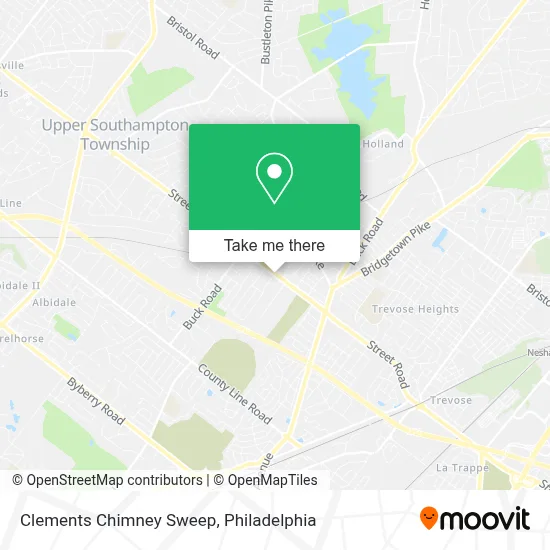 Clements Chimney Sweep map