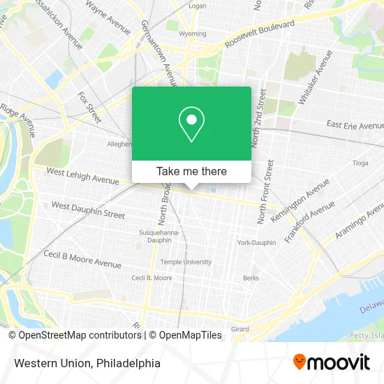 Western Union map