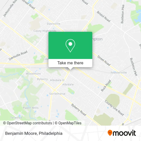 Benjamin Moore map