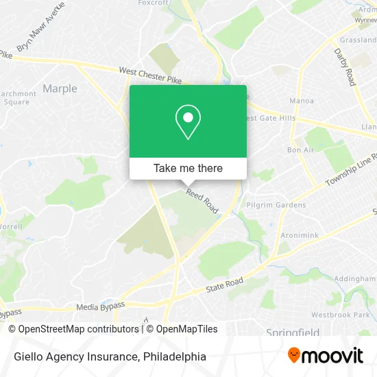 Giello Agency Insurance map