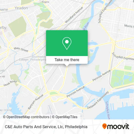C&E Auto Parts And Service, Llc map