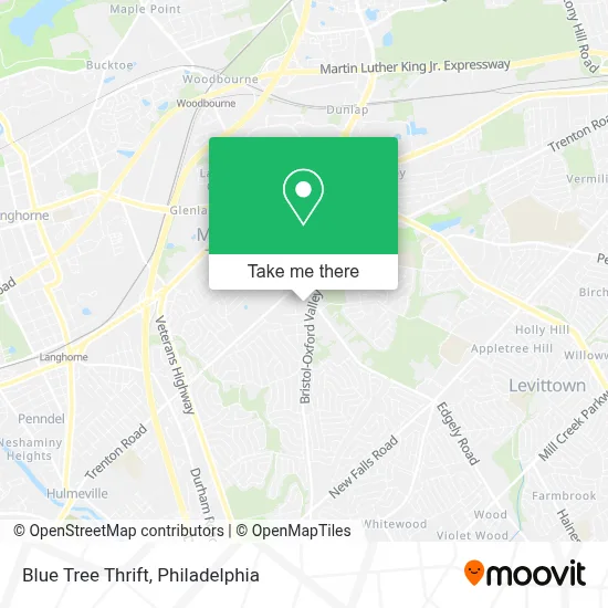 Blue Tree Thrift map